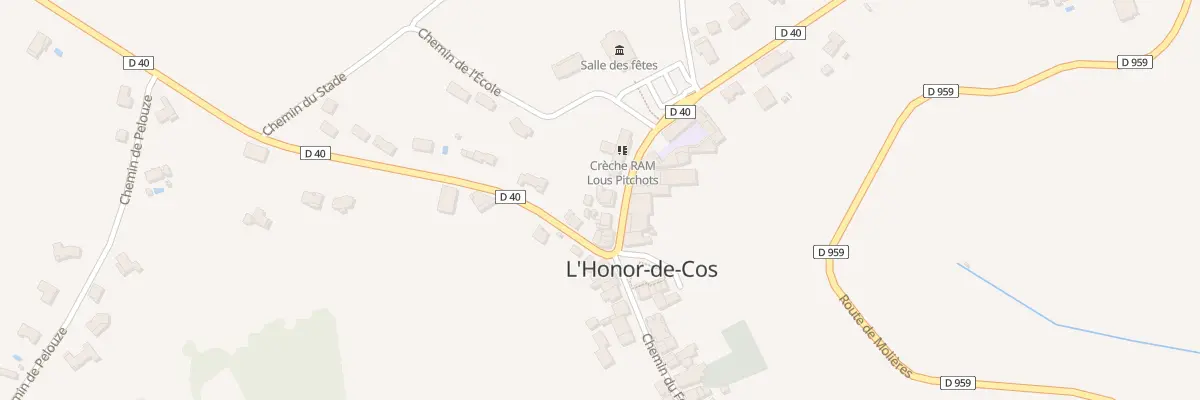 Plan du 41 Rte de Picoy à L’Honor-de-Cos