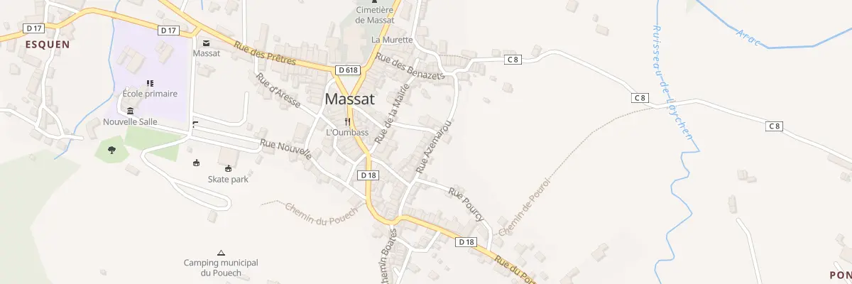 Plan du 138 Rue Azemarou à Massat