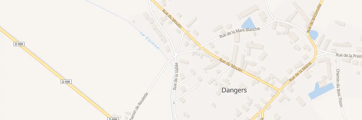 Plan du 10 Rue de la Vallée à Dangers