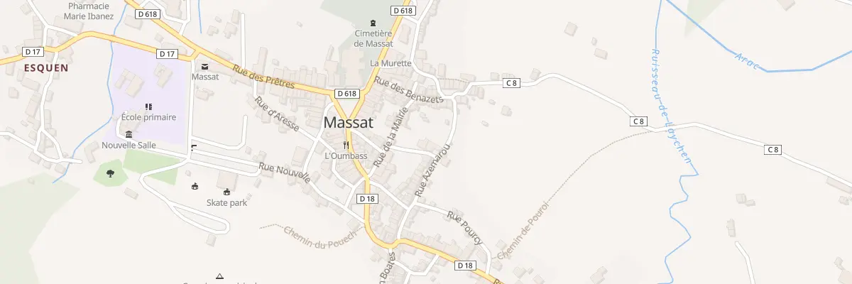 Plan du 140 La Ville à Massat