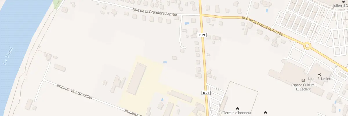 Plan du 1159 Rue de la Premiere Armee à Montauban