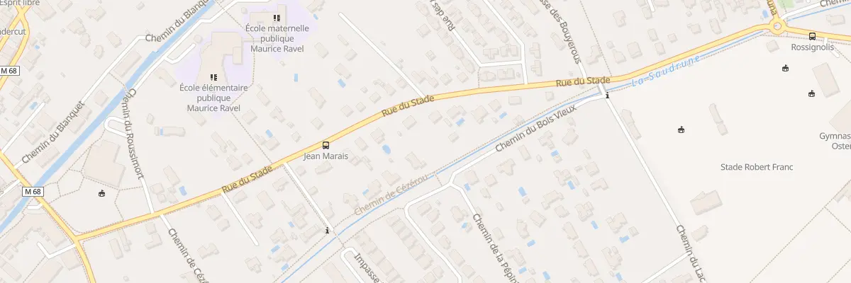 Plan du 16 Rue du Stade à Villeneuve-Tolosane