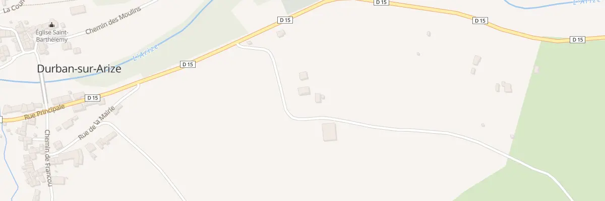 Plan du 4 Berge à Durban-sur-Arize