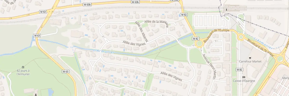 Plan du 9 All des Vignes à Colomiers