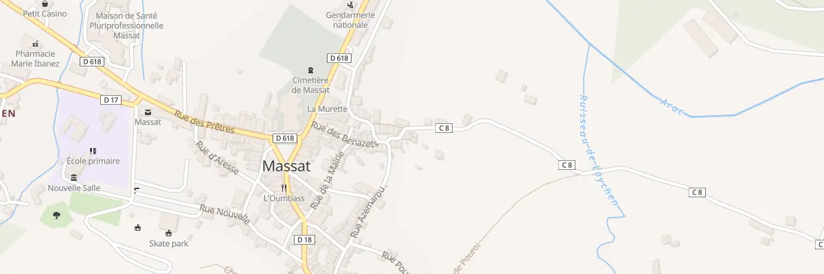 Plan du 12 Pl des Benazets à Massat