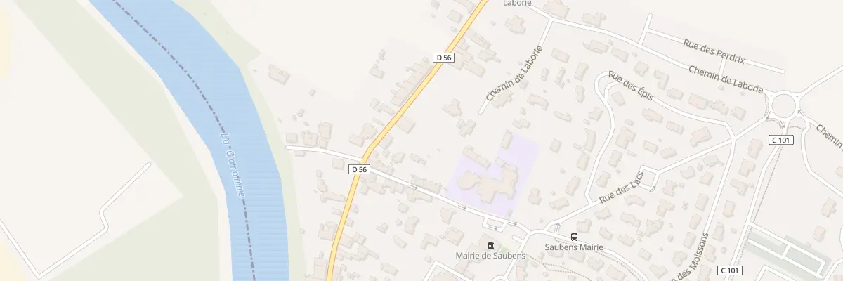 Plan du 9 Rue Principale à Saubens