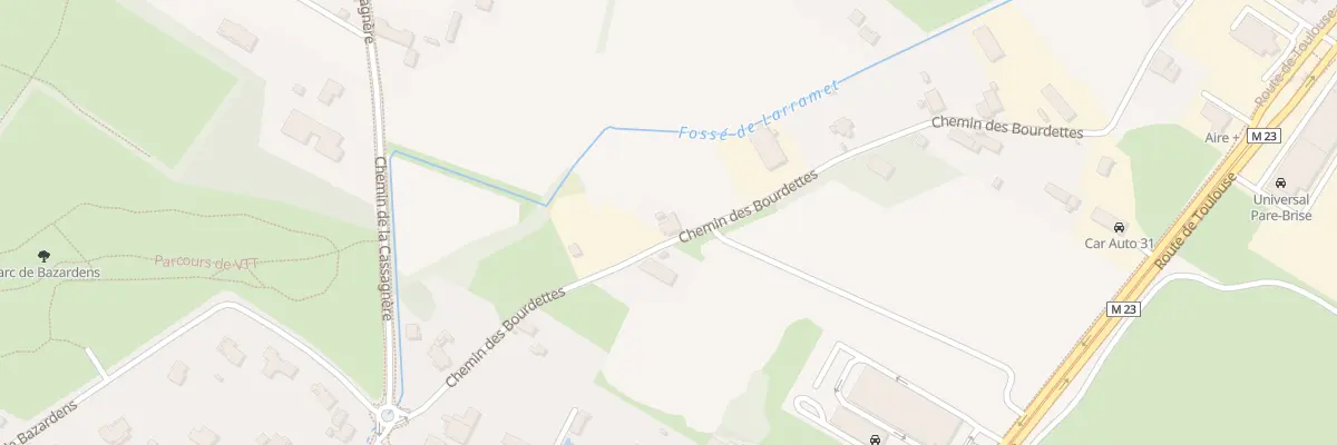 Plan du 33 Che des Bourdettes à Cugnaux