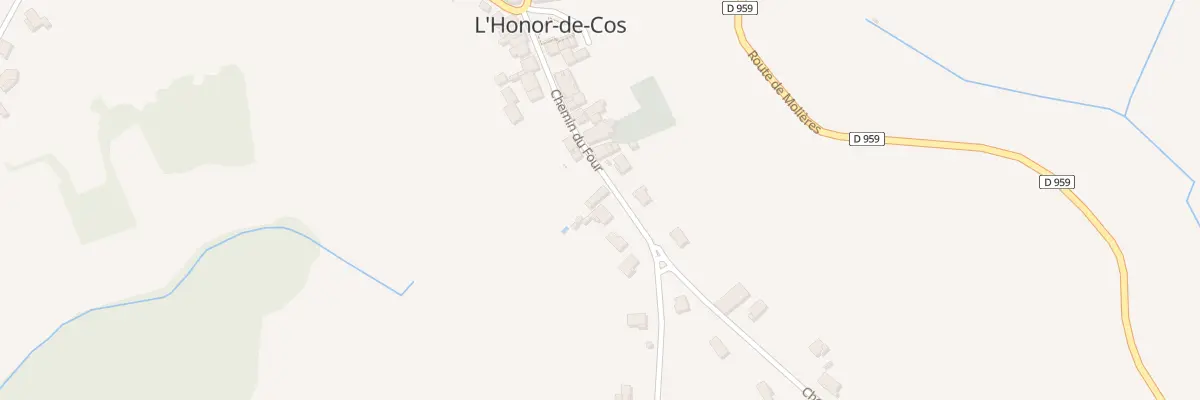 Plan du 174 Che du Four à L’Honor-de-Cos