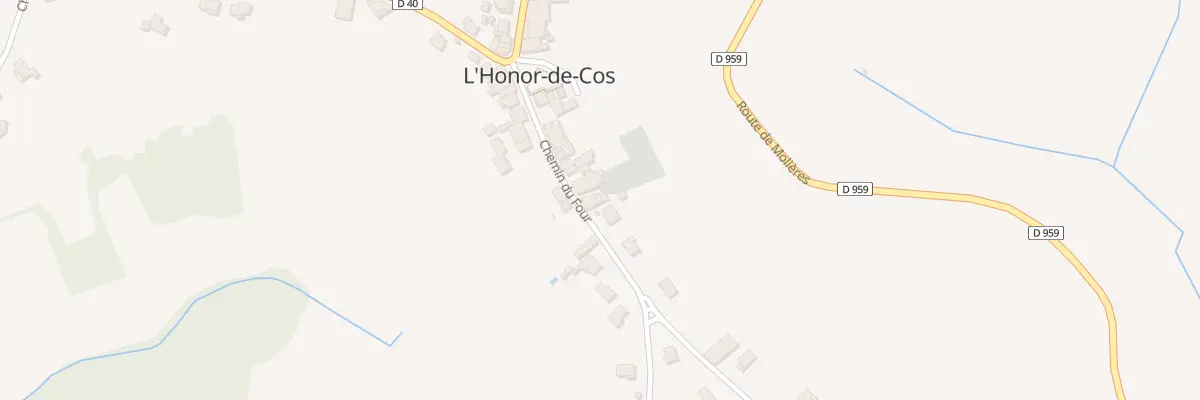 Plan du 155 Che du Four à L’Honor-de-Cos