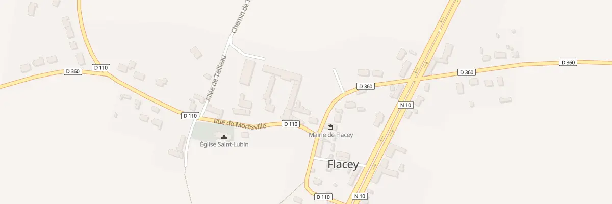 Plan du 1 Moresville à Flacey