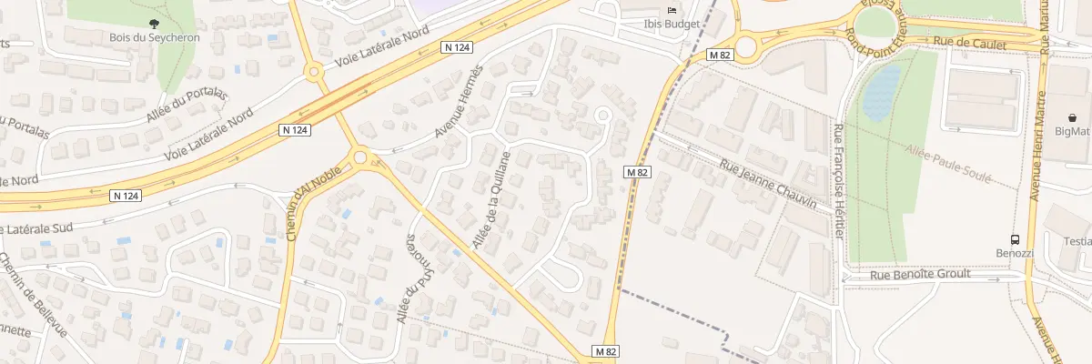 Plan du 20 All de la Quillane à Colomiers