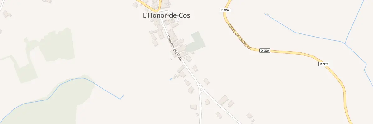 Plan du 5272 Leribosc à L’Honor-de-Cos