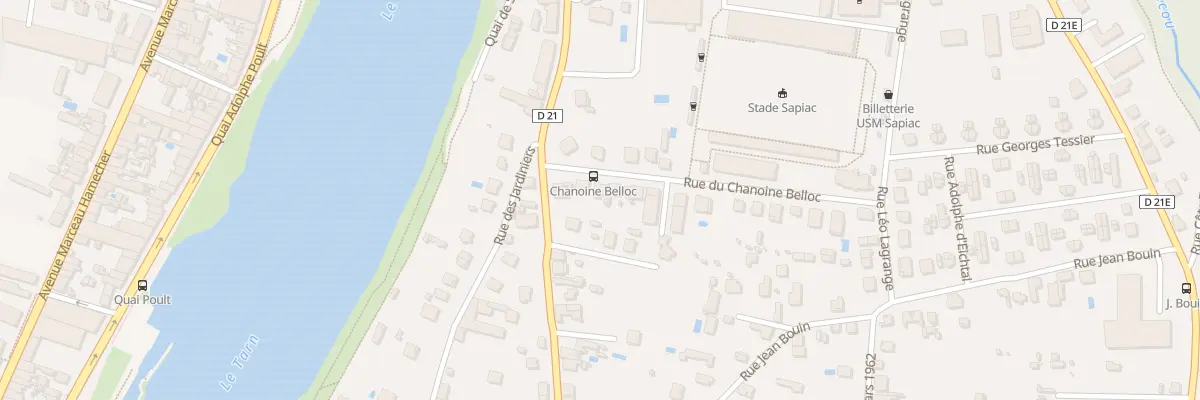 Plan du 6 Rue du Chanoine Belloc à Montauban