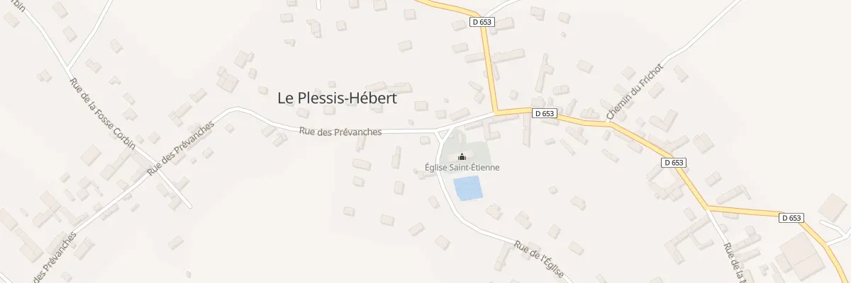 Plan du 2 Rue de l’Eglise au Plessis-Hébert