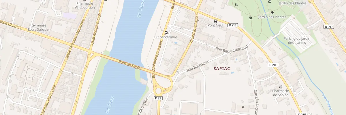 Plan du 56 Grand Rue Sapiac à Montauban