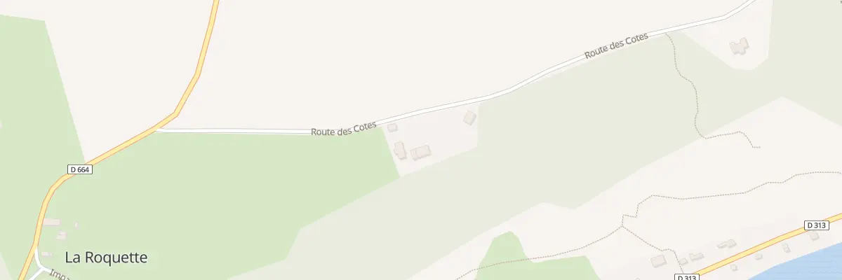 Plan du 1 Rte des Cotes à La Roquette