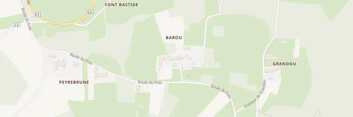 Plan du 80 Imp de Barou à Dégagnac
