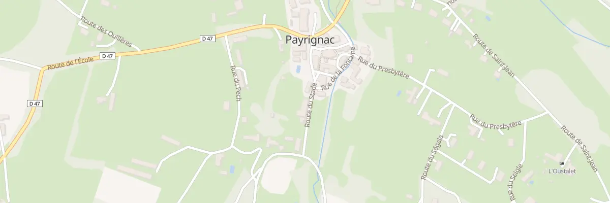 Plan du 6 Rte du Stade à Payrignac