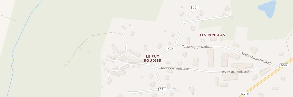 Plan du 550 Rte du Pré du Ruisseau à Ambazac