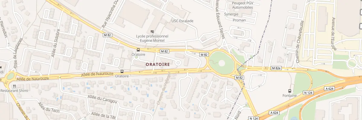 Plan du 4 All de l’Oratoire à Colomiers