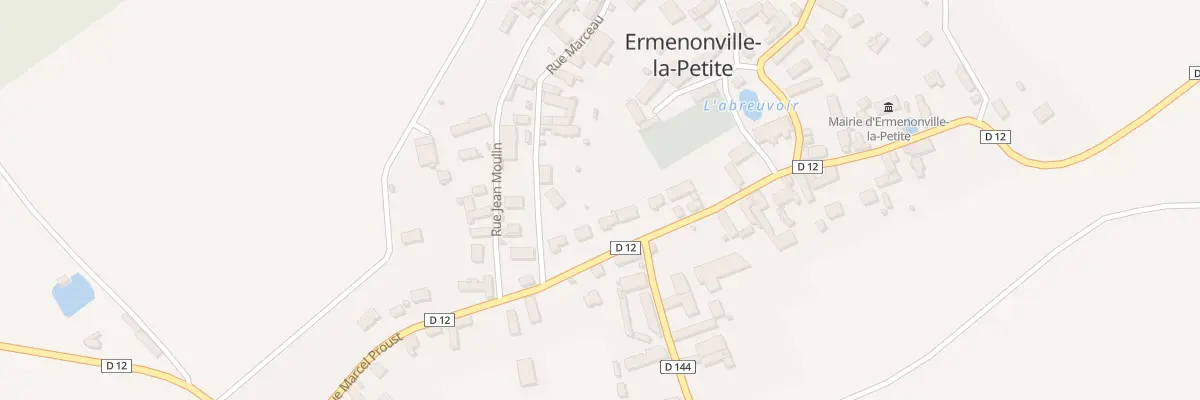 Plan du 19 Rue Marcel Proust à Ermenonville-la-Petite