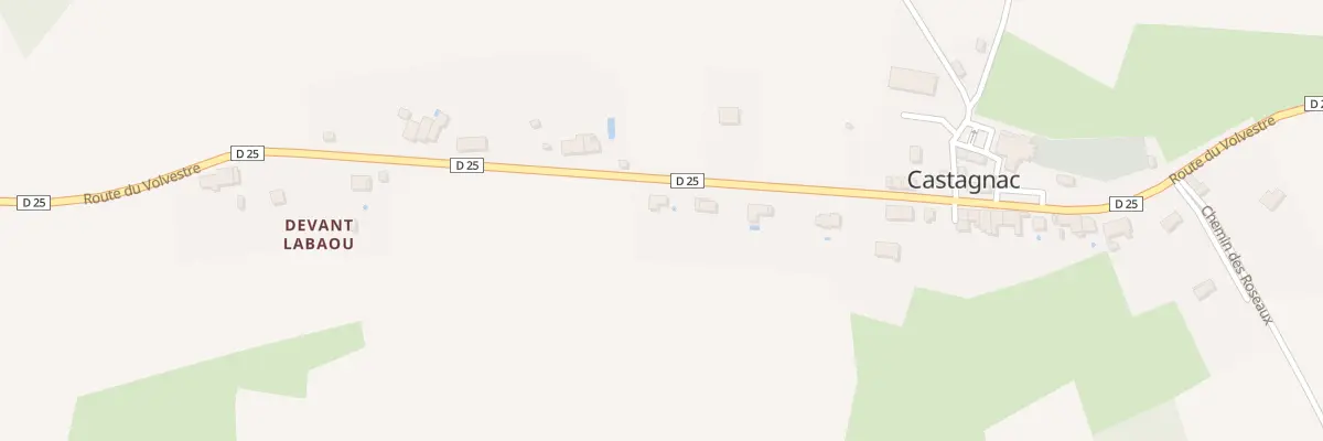 Plan du 5004F Devant Labaou à Castagnac