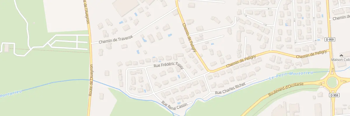 Plan du 8 Rue Frédéric Passy à Montauban