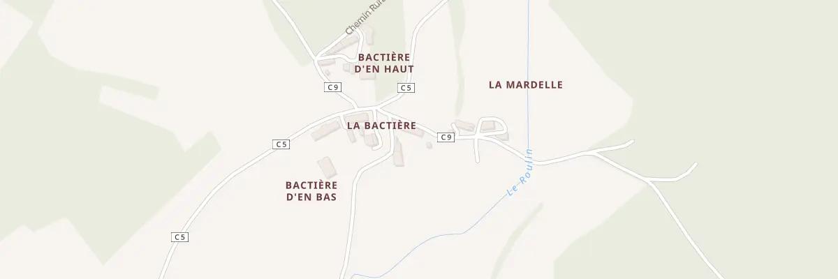 Plan du 5183 Bactiere d’En Bas à Villegouin