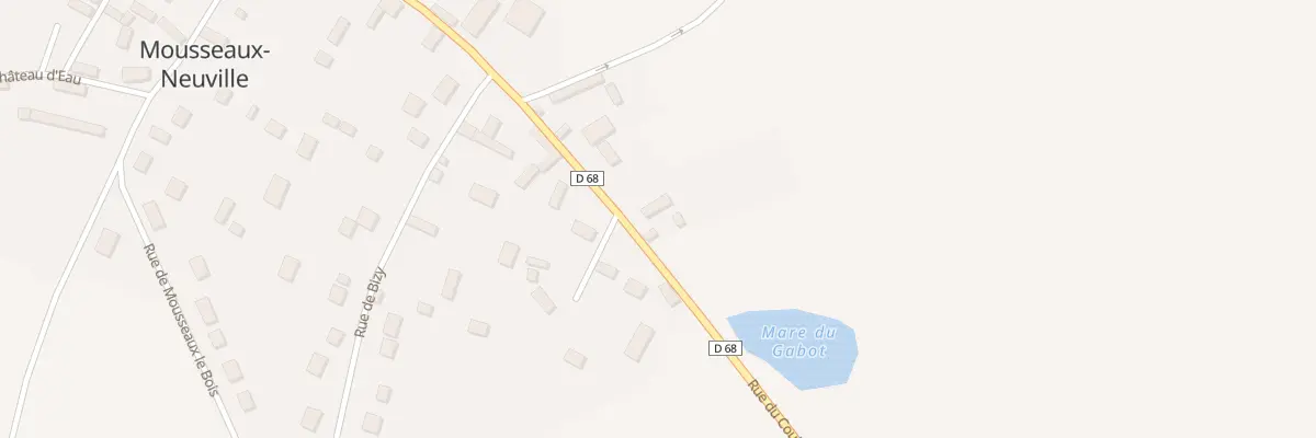 Plan du 14 Rue du Coulant d’Eau à Mousseaux-Neuville