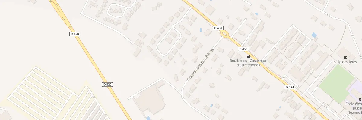 Plan du 8 Che des Boulbènes à Castelnau-d’Estrétefonds