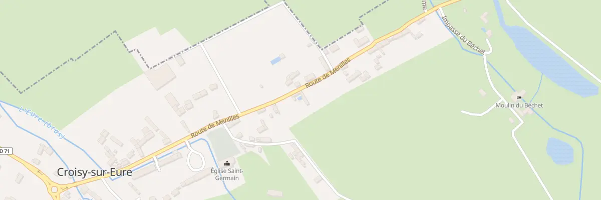 Plan du 20 Rte de Menilles à Croisy-sur-Eure