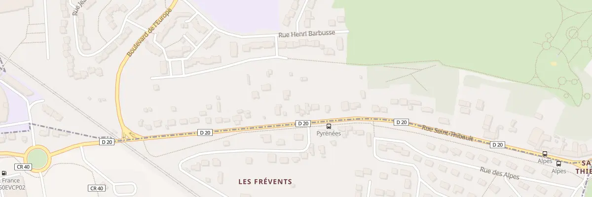 Plan du 158 Rue Saint Thibault à Dreux