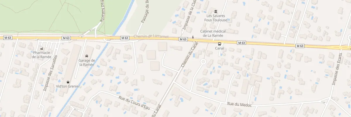 Plan du 2 Che du Canal à Tournefeuille