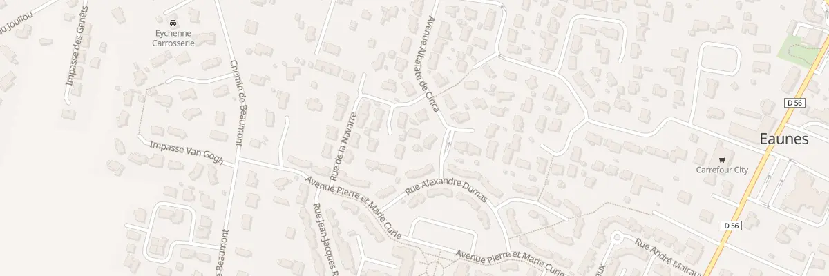Plan du 13 Av Albalate de Cinca à Eaunes