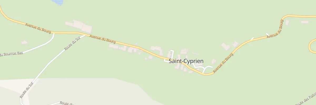 Plan du 594 Av Du Bourg à Saint-Cyprien