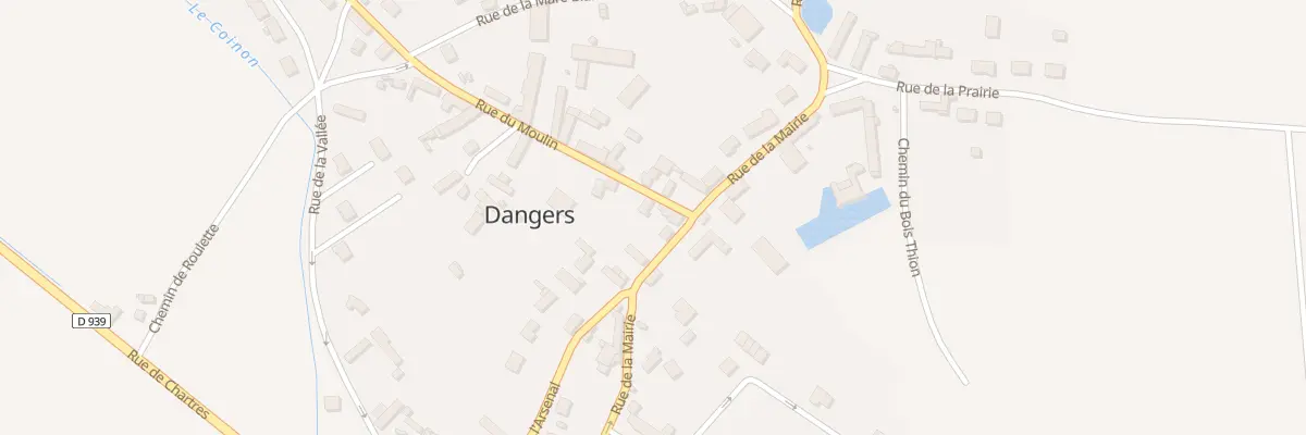 Plan du 1 Rue du Moulin à Dangers
