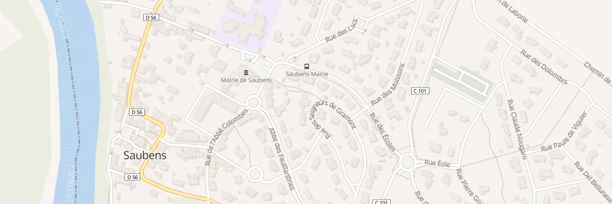Plan du 8 Rue des Seigneurs de Gramont à Saubens
