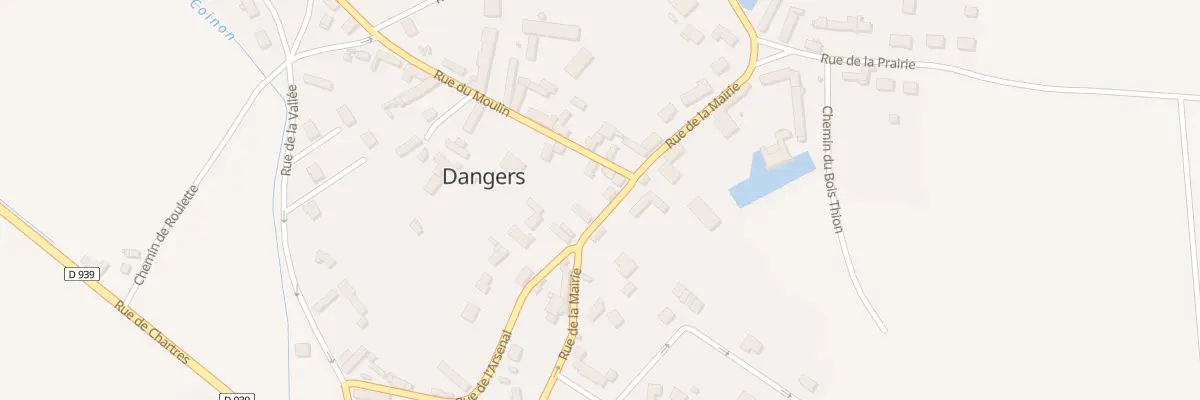Plan du 13 Rue de la Mairie à Dangers