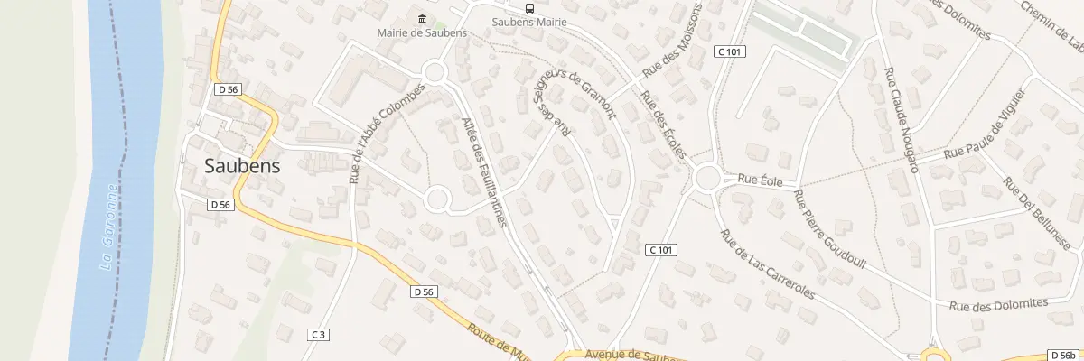 Plan du 3 Rue des Seigneurs de Gramont à Saubens