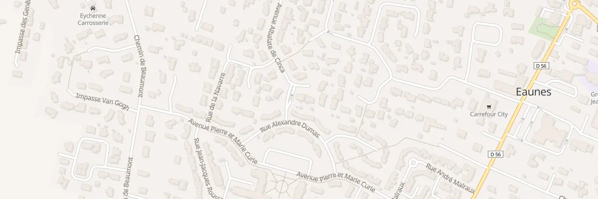 Plan du 1 Pl d’Aragon à Eaunes
