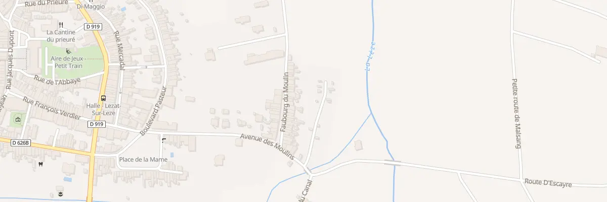 Plan du 30 Fg du Moulin à Lézat-sur-Lèze