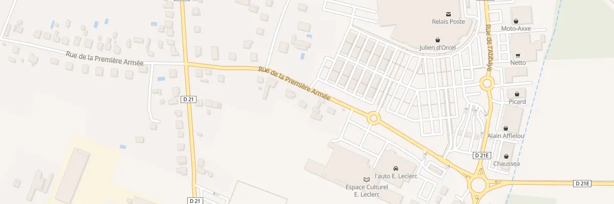 Plan du 875 Rue de la Premiere Armee à Montauban