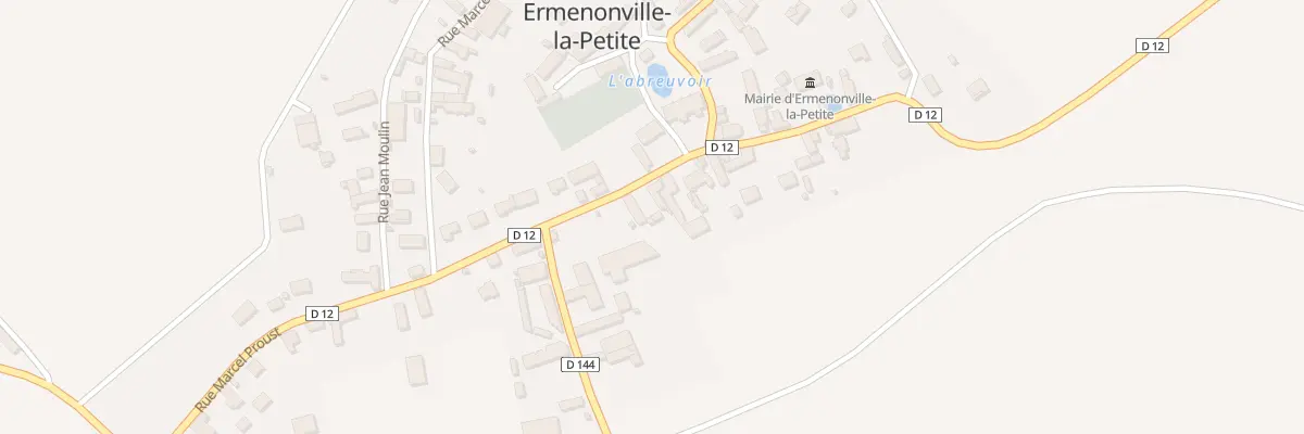 Plan du 16 Rue Marcel Proust à Ermenonville-la-Petite