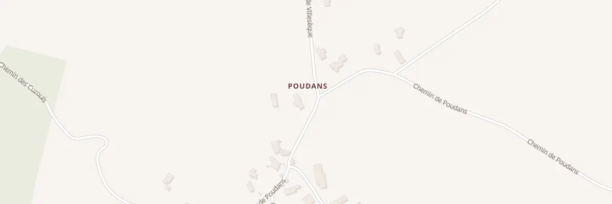Plan du 1368 Chem de Poudans à Labastide-Marnhac