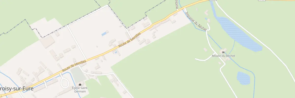 Plan du 22 Rte de Menilles à Croisy-sur-Eure