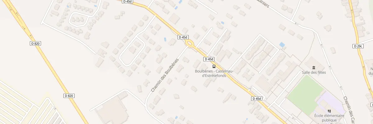 Plan du 1 Che des Boulbènes à Castelnau-d’Estrétefonds