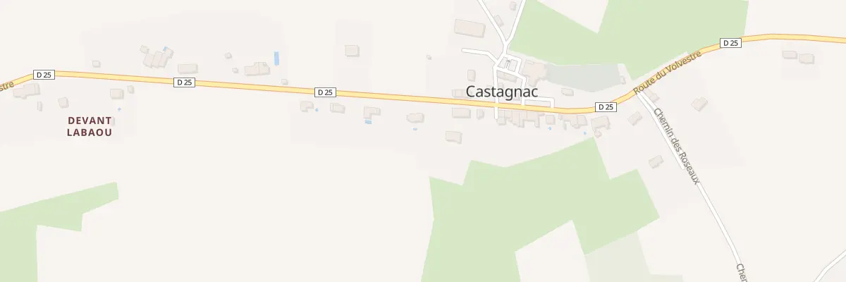 Plan du 5006F Devant Labaou à Castagnac