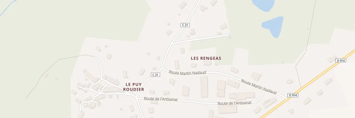 Plan du 320 Rte Martin Nadaud à Ambazac