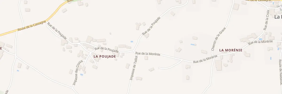 Plan du 552 Rue de la Morénie à La Dornac