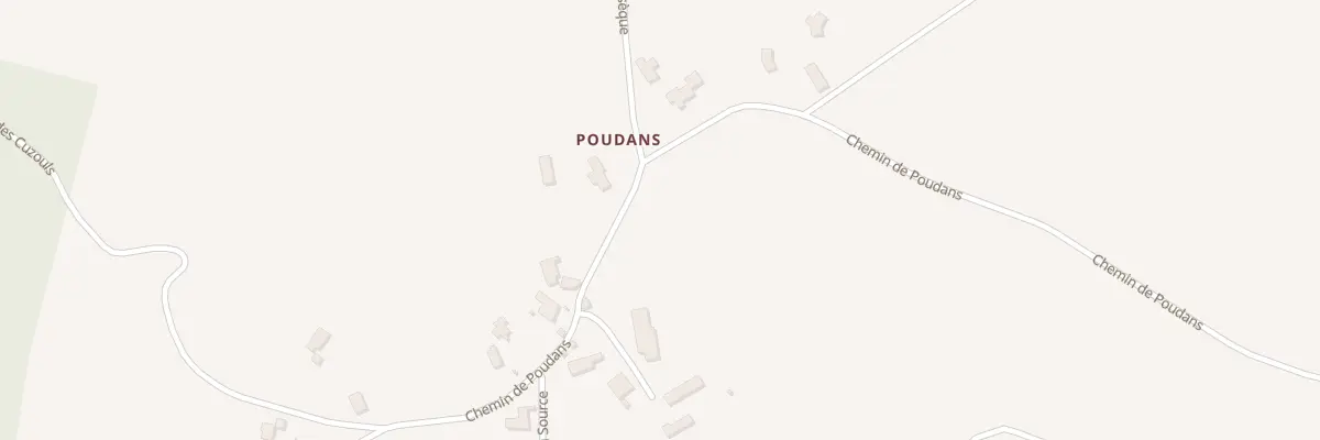 Plan du 1365 Che de Poudans à Labastide-Marnhac